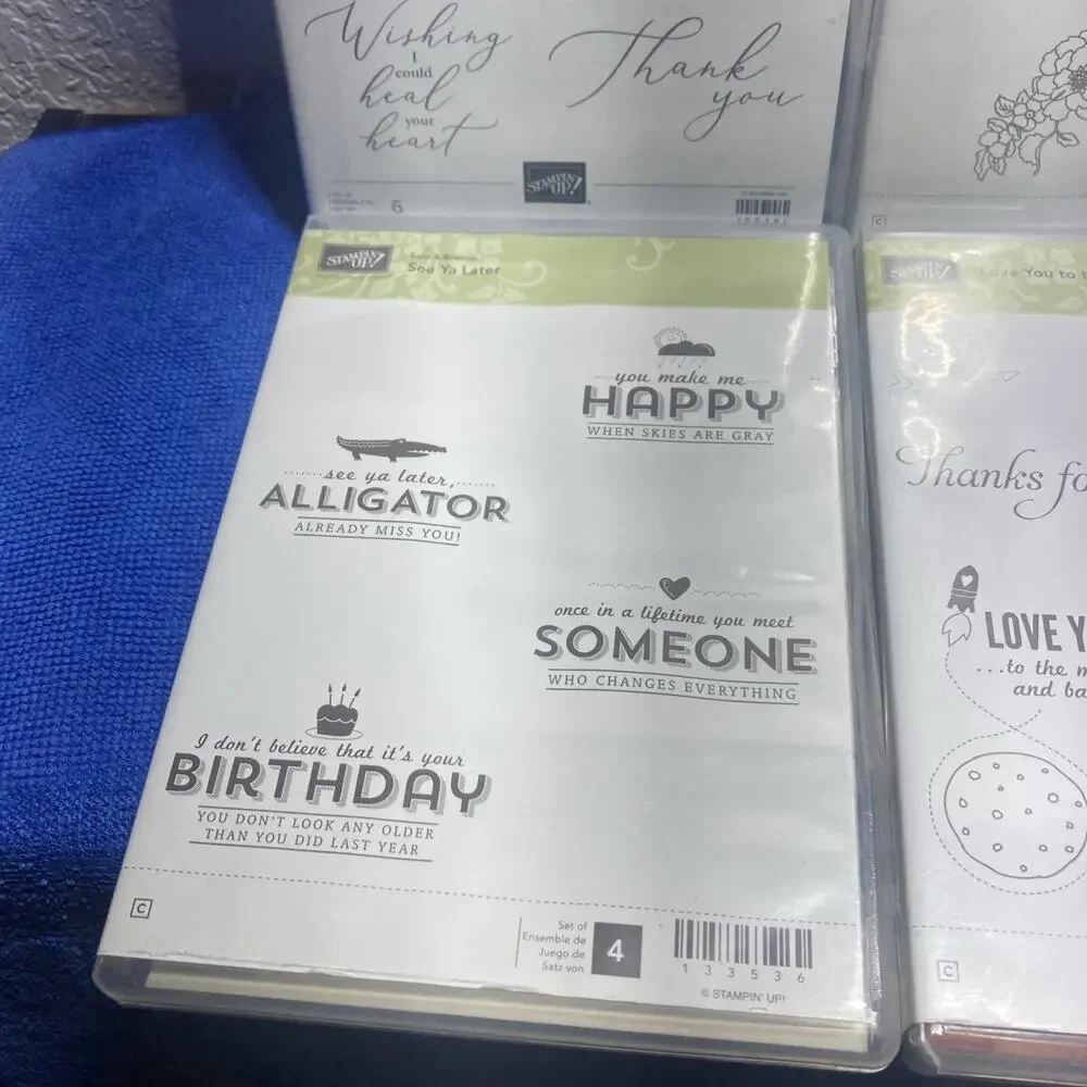 Stampin' Up Lot Of 6 Sale-a-Bration Sets; Whimsical Words And More